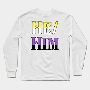 Nonbinary He/Him Long Sleeve T-Shirt